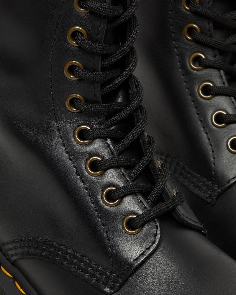 Dr Martens Clemency Leren Hak Hakken Laarzen Dames Zwart | NL 630UZG